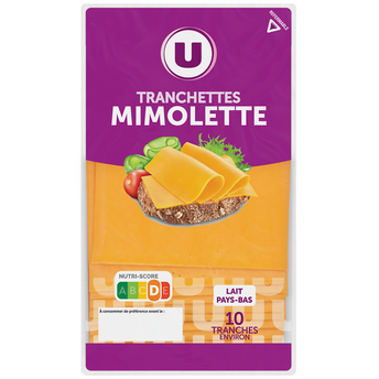 Image de U
Mimolette Hollandaise au lait pasteurisé 24% - barquette de 10
