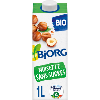 Image de Boisson végétale noisette sans sucres bio BJORG, 1