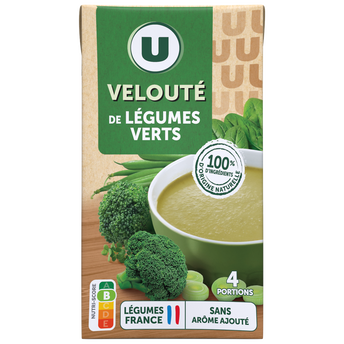 Image de U
Soupe Velouté légumes verts aromatisé brique 1
