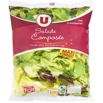 Image de U
Salade maxi composée(iceberg,scarole,frisée,chicorée rouge)