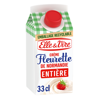 Image de Crème fleurette entière 31% MG ELLE&VIRE - brique