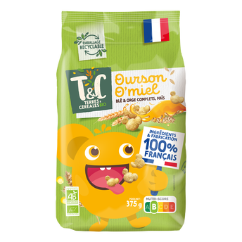 Image de Céréales Ourson o'miel bio TERRES & CEREALES, sachet