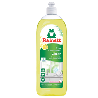 Image de Liquide vaisselle main écologique crème citron RAINETT