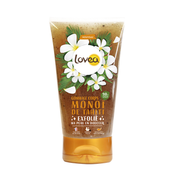 Image de Gommage pour le corps au monoï de Tahiti LOVEA, flacon de