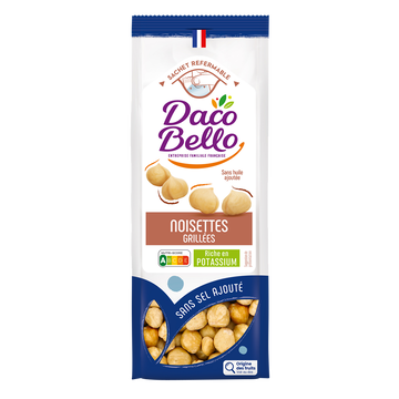 Daco Bello Noisette Grillée Sans Sel, Daco Bello, Sachet 175g