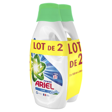 50 Doses 3,25L Lessive Liquide Alpine Ariel - DRH MARKET Sarl