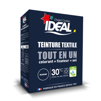 Image de Teinture pour textile marine Tout en Un IDEAL, paquet de