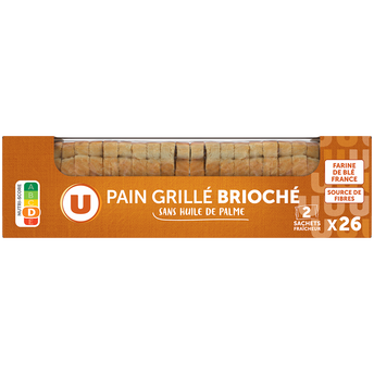 Image de U
Pain grillé brioché