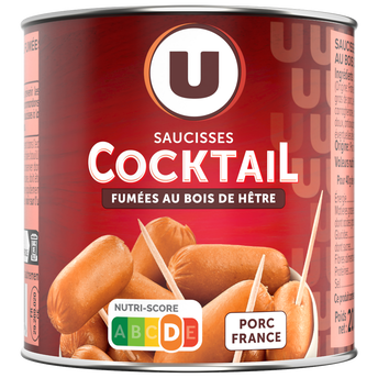 Image de U
Saucisses cocktail  boîte de