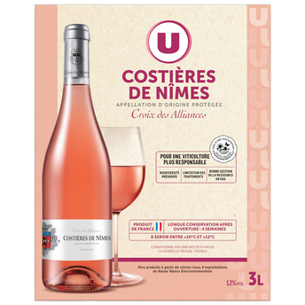 Image de U
Vin rosé AOP Costières de Nîmes Les Hauts de Mélaine - Fontaine à