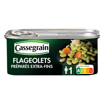 Image de Flageolets verts extra fins cuisinés CASSEGRAIN - Boîte