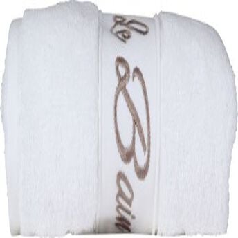 Image de U MAISON
Drap de douche 70x140cm eponge unie liteau brode "le