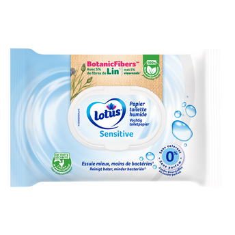 Image de Papier toilette humide pure sensitive LOTUS x42