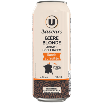Image de U SAVEURS
Bière blonde Abbaye Höellingem  6,5°