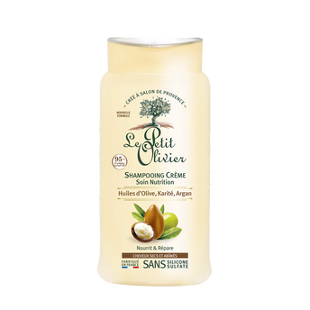 Image de Shampooing cheveux secs abimés olive argan karité LE PETIT OLIVIER, 250