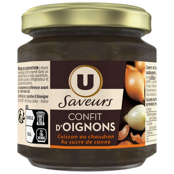 Image de U SAVEURS
Confit d'oignons  bocal en verre de