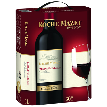 Image de Vin rouge IGP de pays d'Oc Cabernet Sauvignon ROCHE MAZET, fontaine àvin de