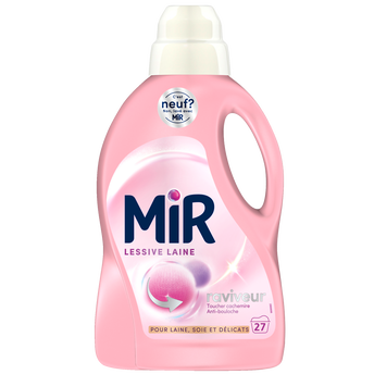 Image de MIR - Lessive liquide - Lavage à la main,Soin Laine et linges délicats- 3 en 1 - 27 lavages - 1.35