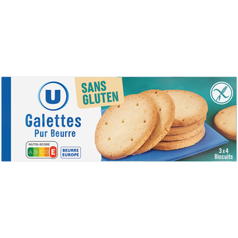 Image de U SANS GLUTEN
Galettes pur beurre sans gluten