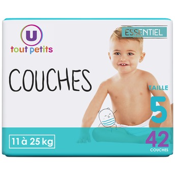 Image de U TOUT PETITS
Couches essentiel T5, 11/25kg
