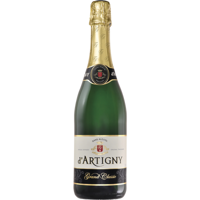 Cocktail sans alcool pétillant grand classic D'ARTIGNY, bouteille de