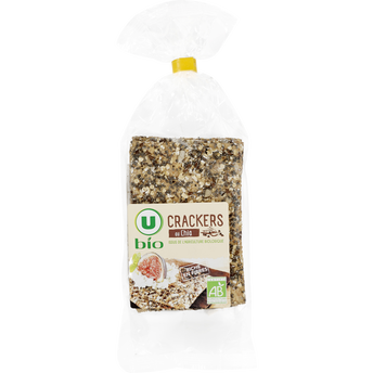 Image de U BIO
Crackers au chia paquet de