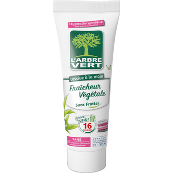 Image de L'ARBRE VERT - Lessive liquide - Lavage à la main,Hypoallergénique - Fraicheur Végétale - 16 lavages - 250