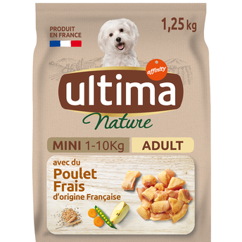 Image de Croquettes pour chiens minis au poulet ULTIMA NATURE