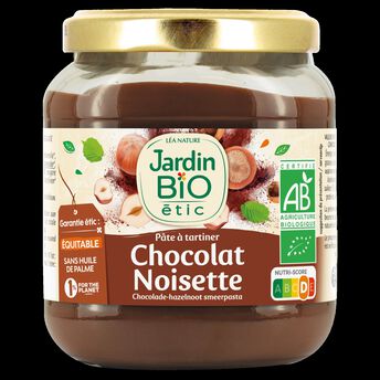 Image de Pâte à tartiner noisette chocolat cacao JARDIN BIO