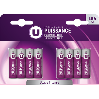 Piles Standard, LR14/C, 4 unités - Super U, Hyper U, U Express
