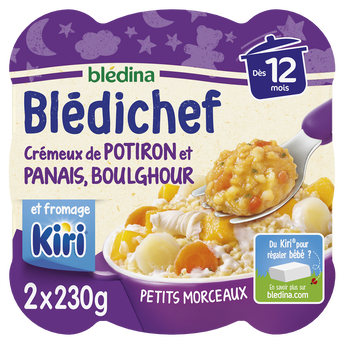 Image de Plat bébé potiron panais boulghour kiri dès 12 mois BLEDICHEF