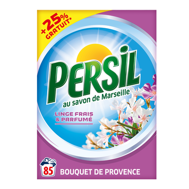 Lessive poudre bouquet de Provence PERSIL baril 68 mesures + 25%gratuit  (5,95kg) - Super U, Hyper U, U Express 