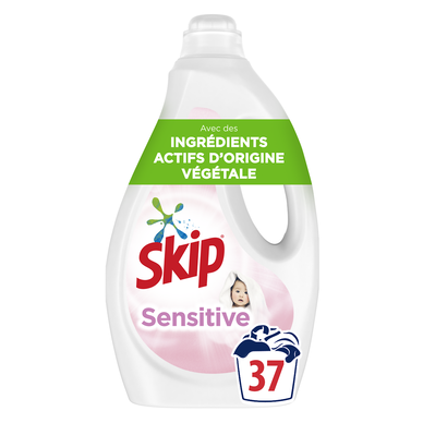 Lessive liquide sensitive SKIP 1,665l x37 lavages - Super U, Hyper U, U  Express 