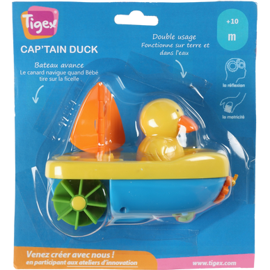 Jouet bain captain duck TIGEX - Super U, Hyper U, U Express - www