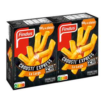 Image de Frites coupés large crousti express FINDUS - 2x100g