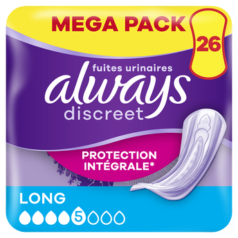 Image de Serviettes Pour Fuites Urinaires ALWAYS Discreet Long