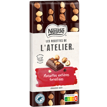 Nestlé Chocolat Noir Noisettes Les Recettes De L Atelier Nestlé 170g
