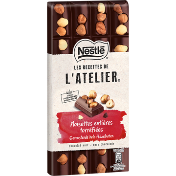 Nestlé Chocolat Noir Noisettes Les Recettes De L Atelier Nestlé 170g