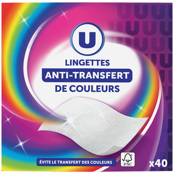 Image de U
Lingettes anti-transfert de couleurs