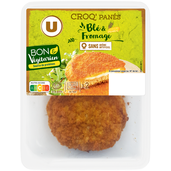 Image de U
Croq'panés blé et fromage bon et végétarien U