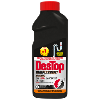 Image de DESTOP Déboucheur Gel Surpuissant - 2 doses