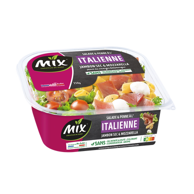Delegeren vacature ondergronds Salade Italienne de penne au jambon cru, tomates et mozzarella MIX BUFFET,  250g - Super U, Hyper U, U Express - www.coursesu.com