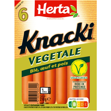Herta Knacki Végétale Herta, Paquet De 210g