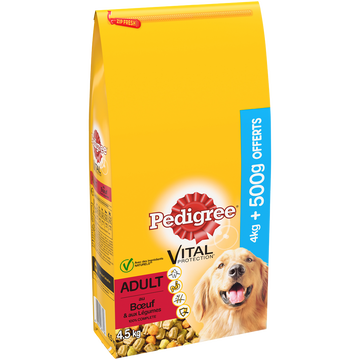 Pedigree Croquettes Pour Chien Adulte Pedigree Vital Protection Boeuf Légumes- Sac 4,5kg