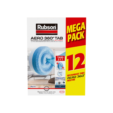 Recharge tabs Aero Rubson promo mega pack x12 360 degré - Super U, Hyper U,  U Express 