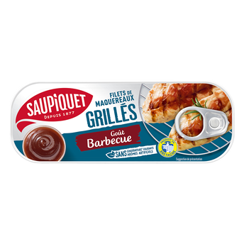 Image de Filets de maquereaux grillés goût barbecue SAUPIQUET