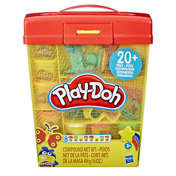 Play-Doh Play-doh - Super Boite À Accessoires Et 5 Pots De Pate À Modeler De 56g Chacun - Dès 3 Ans