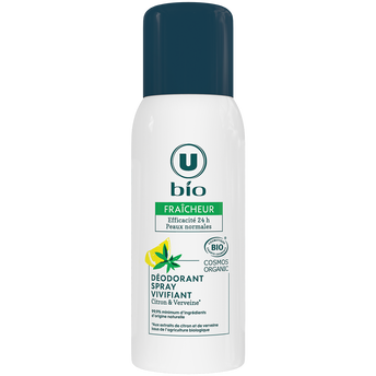 Image de U BIO
Déodorant vivifiant citron verveine spray