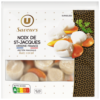 Image de U SAVEURS
Noix de St Jacques France surgelés avec corail