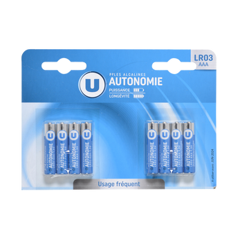 Image de U
Piles Autonomie LR03/AAA 8